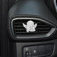 thumbnail image 4 of OUNONA cute car fresheners Car Air Freshener Diffuser White Resin Air Freshening Car Use 1Pack, 4 of 8