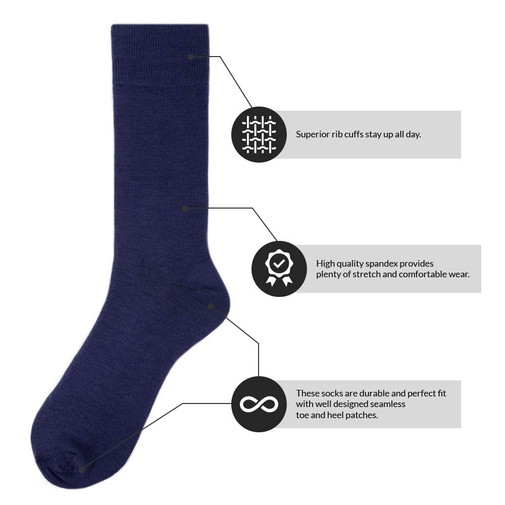 blue dress socks amazon Men's Hybrid Dress Socks 2pk