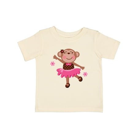 

Inktastic Ballerina Dance Monkey Gift Baby Girl T-Shirt