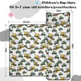 thumbnail image 5 of Tractor and Leaves White Pattern Teens Toddler Nap Mat with Pillow, Sleeping Mat Bag for Preschool Daycare 59"x22", 5 of 6