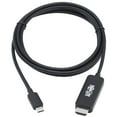 thumbnail image 2 of Tripp Lite C To Hdmi Adapter Cable 4k, 4:4:4 Thunderbolt 3 Black 6ft - Video / Audio Cable - Type-c Male Reversible To Hdmi Male - 6 Ft - Black - 4k Support, 2 of 5
