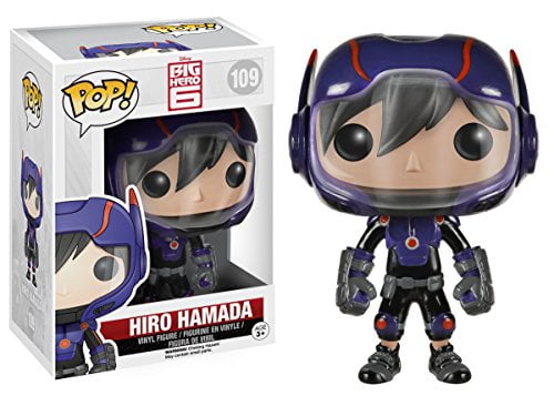 Hiro Hamada # 109 New In Box w Clear Case Funko POP Big Hero 6 Disney 