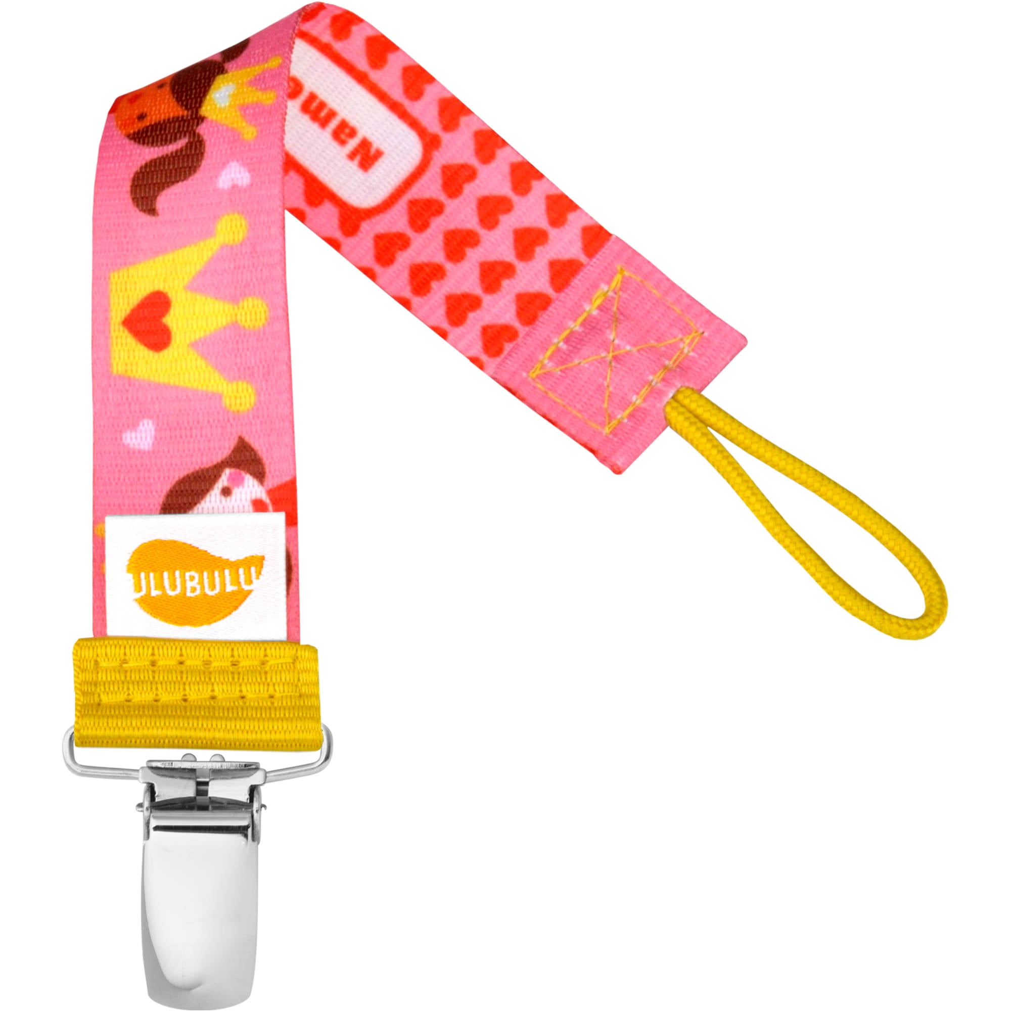 Ulubulu Princess Pacifier Clip, Single Pack