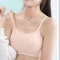 thumbnail image 5 of Fashion SMihono Womens Minimizer Underwear No Wire Full Coverage Seamless Bras Light Thin Breathable Comfortable Bra for Teen Girl Beige M, 5 of 5