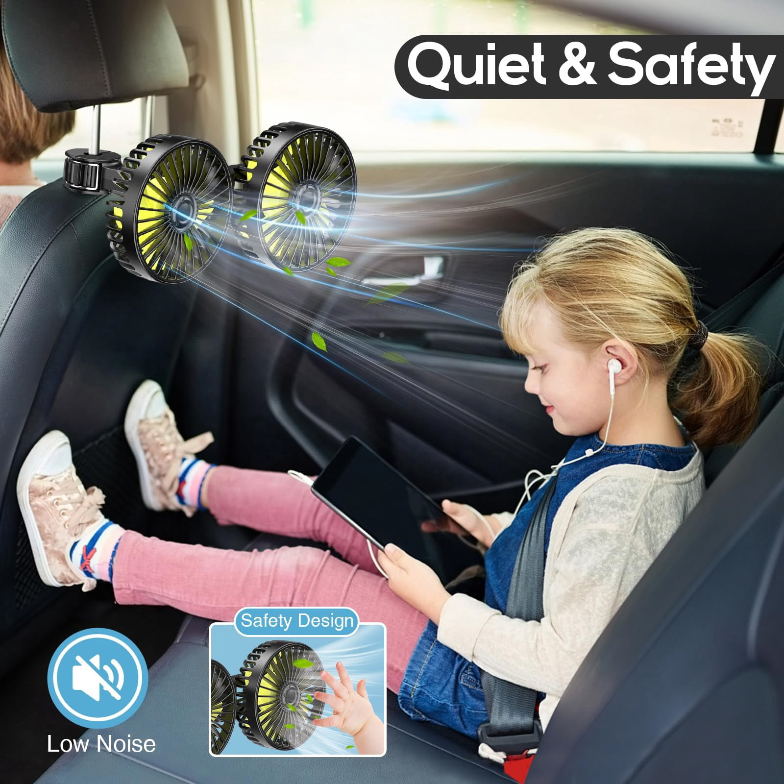Jrocdr Portable - Table Top Fan Small Electric Fan Mini Personal Fan Fan For Room Car Seat Fan Battery Fans Portable Rechargeable