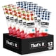thumbnail image 1 of Fruit Bars 12 Variety Pack 100% Natural Real Fruit Bar, High Fiber Vegan, Gluten Free, Paleo, Non-GMO, No Sugar (6 Strawberry, 6 Blueberry), 1 of 5