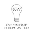 thumbnail image 2 of Design House 511592 Millbridge 1-Light Ceiling Mount, 6.75 6-Inch, Satin Nickel, No Pull Chain, 2 of 15