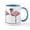 White/Blue Inside, variant on CafePress - Cool Flamingos - 11 oz Ceramic Mug - Novelty Coffee Tea Cup