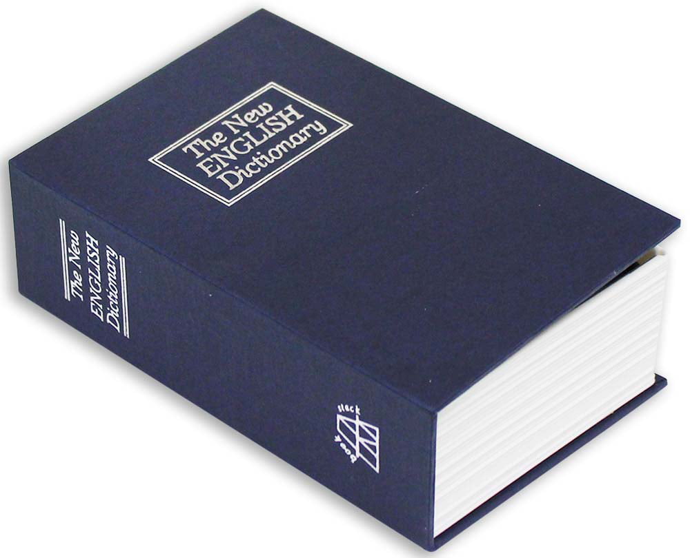 Large Size Dictionary Secret Book Hidden Safe With Key Lock Book Safe Red 