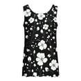 thumbnail image 5 of GERsome Womens Tank Tops Crewneck Loose Fit Floral T Shirts Casual Flowy Sleeveless Tunic Shirts S-2XL, 5 of 5