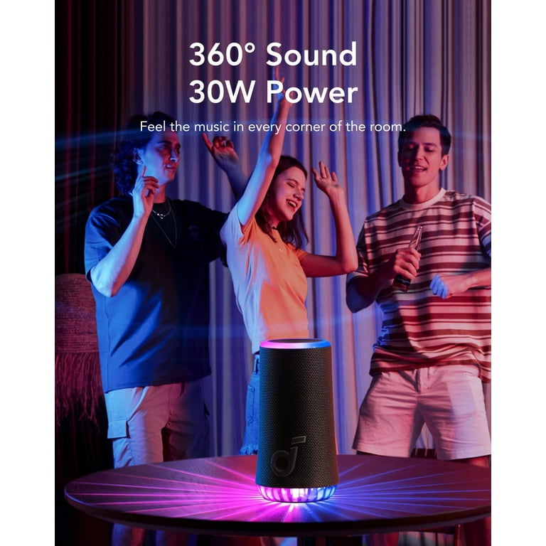 soundcore Glow Portable Speaker with 30W 360° Sound