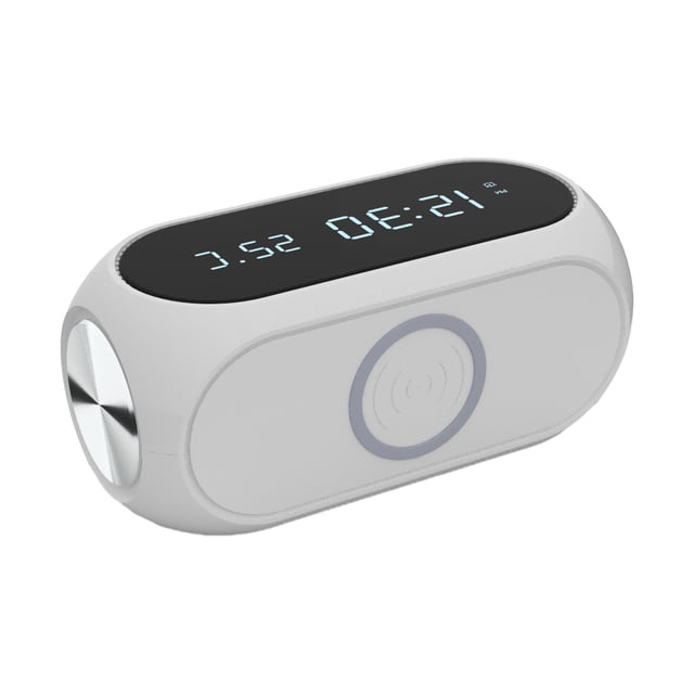 Pisexur Electrónica para Hombres Nuevo Cargador Inalámbrico de 15 W Reloj Despertador Temperatura Alta Potencia Carga Inalámbrica Pantalla Digital Multifuncional Escritorio Carga Inalámbrica Electrón