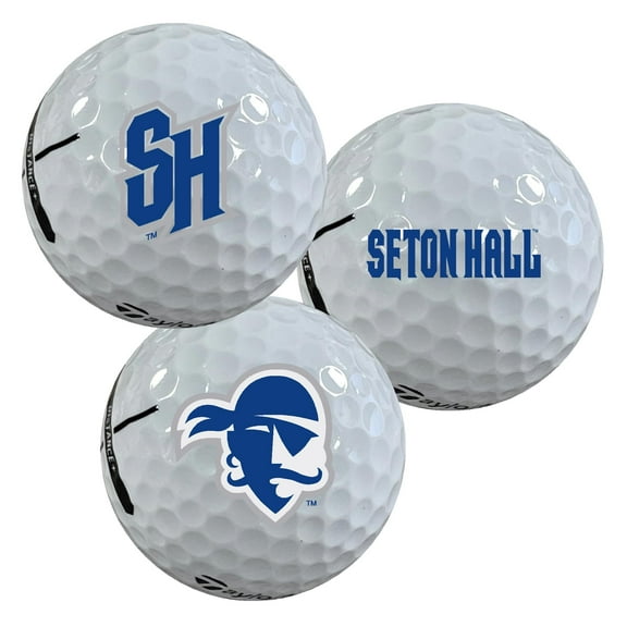 Seton Hall University Pirates Logo Edition Taylormade Distance Golf Balls 12-Pack (Dozen)