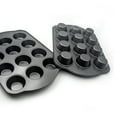thumbnail image 3 of Bakexcel Non-Stick Standard Muffin Pans, 2.95" 12-Cup Set of 2 Baking Pans, Heavy Duty Carbon Steel Tins for Standard Muffins & Cupcakes, 3 of 7