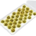 thumbnail image 2 of 6x32 Uds. Racimo De Flores En Miniatura Para Modelo DIY, Diseño De Arena, Decoración, Amarillo, 2 of 8