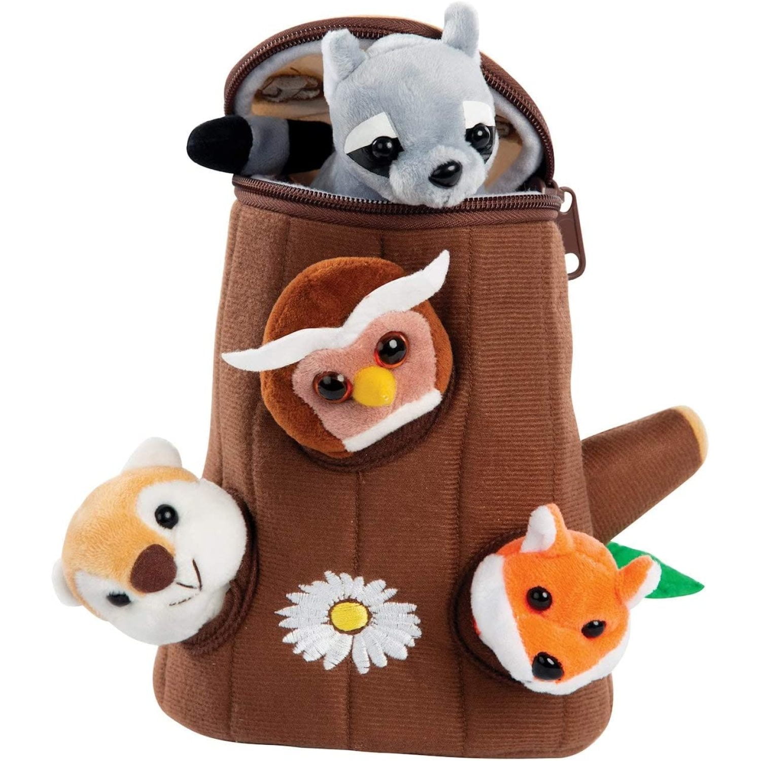 Forest Friends Plush Talking Stuffed Animals Set, Plush Toy Set for Kids  Babies Toddlers, Piece Set Baby Stuffed Animals Includes Tree Carrier, Owl,  Squirrel, Raccoo... 