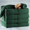 thumbnail image 3 of Toallas de Baño Hearth & Harbor 6 piezas 100 % Algodón 700 GSM Verde, 3 of 8