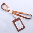 thumbnail image 3 of SagaSave PU Badge Lanyard ID Card Holder Retractable Buckle Portrait/Landscape 9 Color Choice, 3 of 7