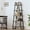 Light yellow, variant on 5-Tier Industrial Ladder Bookshelf - Tall Open Wood Display Shelf for Living Room, Bedroom & Office