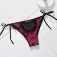 thumbnail image 2 of Entyinea Womens Bikini Panties Comfort Stretch Brief Panties Red L, 2 of 3