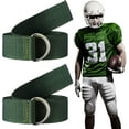 thumbnail image 3 of Lsupdaol Web Football Belt 52 Inches Football Pants Belt D Ring Belts for Men Women Youth Boys Kids Girls, 3 of 12