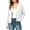 White long sleeve blazer jacket for women a1, variant on thefmos Women's Fall Winter Long Sleeve Zip Up Blazer Jackets Open Front Casual Solid Tops Dressy Work Office Trendy Outerwear Fashion Clothes, Black L