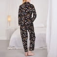 thumbnail image 3 of Bingfone Womens Pajama Sets Daisies Flowers Print,Long Sleeve Loungewear Pajamas Set-XX-Large, 3 of 8