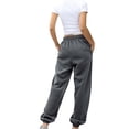 thumbnail image 3 of plus size sweatpants for women leggings winter fall bottom joggers workout drawstring high waisted lounge with pockets yoga pants, 3 of 8