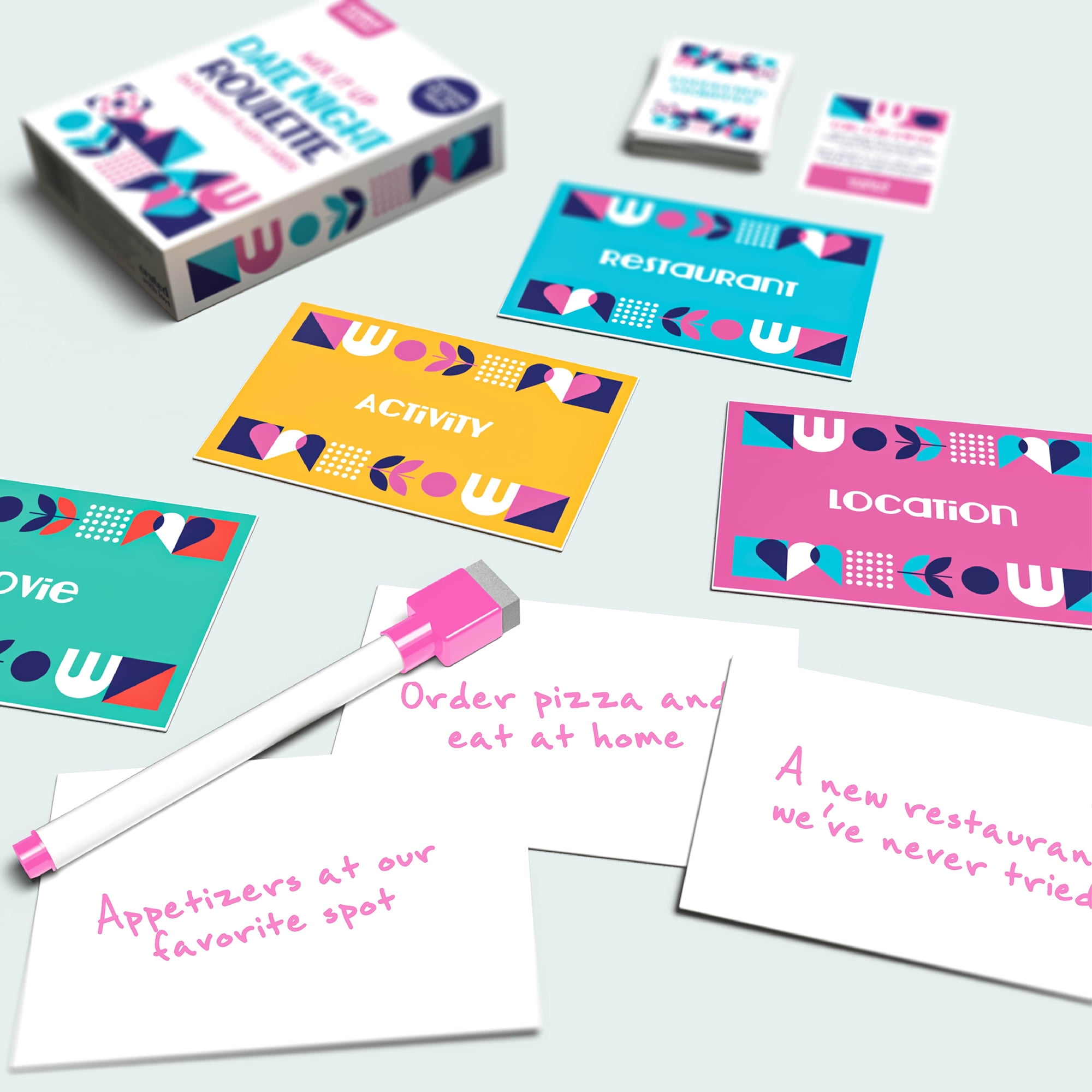 Crated With Love: Mix It Up Date Night Roulette - Date Night Flash Card Challenges, Plan A Spontaneous Couple Adventure