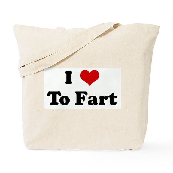 CafePress - I Love To Fart Tote Bag - Unisex Canvas Tote Bag, Beige, 1-Piece