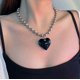 thumbnail image 1 of Collar con colgante de cera ajustable con cadena de clavícula y personalidad de chica sexy con sentido del amor simple de alta gama de Europa y Estados Unidos, 1 of 6