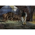 thumbnail image 3 of Tissot, James Jacques 14x11 Black Modern Framed Museum Art Print Titled - Daniel in the Lions Den, 3 of 5