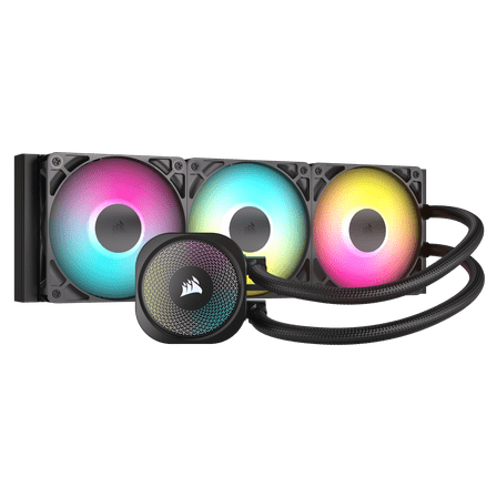 CORSAIR NAUTILUS 360 RS ARGB Liquid CPU Cooler – RS120 ARGB Fans – Fits Intel® LGA 1851, AMD® AM5/AM4 – Simple Daisy-Chain Connections - Direct Motherboard Connection