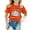 Orange, variant on Kids Shirts Girls 12-14 Solid Color Crew Neck Back To School Shirt Loose Soft Pullover Tops Preppy Tee for Toddler & Kids, 110, Black