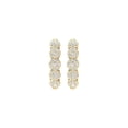 thumbnail image 2 of ARAIYA FINE JEWELRY 14K Yellow Gold Round Lab-Grown Diamond Cluster Hoop Earrings (1/3 cttw, VS1 Clarity, D-E Color), 2 of 7