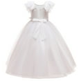 thumbnail image 6 of Girls Ruffles Tulle Flower Dress Ball Gown for Wedding Birthday Party, 6 of 6