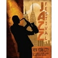 thumbnail image 2 of Knutsen, Conrad 26x32 White Modern Wood Framed Museum Art Print Titled - 1962 Jazz in New York, 2 of 4