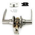 thumbnail image 2 of Villar Home Designs Door Lever Lara Satin Nickel Passage 6 Pack, 2 of 8