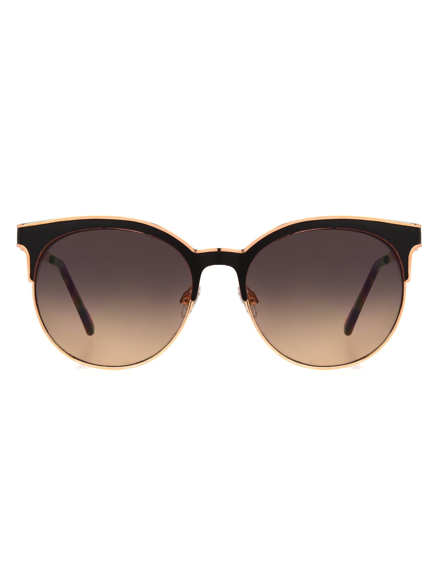Scoop Women's Round Club Brown Sunglasses