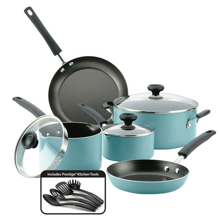 Farberware Easy Clean Aluminum Nonstick Cookware Set, 12-Piece