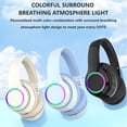thumbnail image 6 of Wireless Noise Reducing Over-Ear Headphones, Bluetooth 5.1 with Microphone, Foldable Design with Soft Earmuffs for Work, Gaming, Travel, 6 of 8