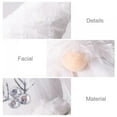thumbnail image 6 of 2Pcs Christmas Gnome Set White Plush Swedish Tomte Handmade Scandinavian Doll Xmas Elf Sitting Ornament for Home Party Fireplace Table Decoration Supplies, 6 of 10