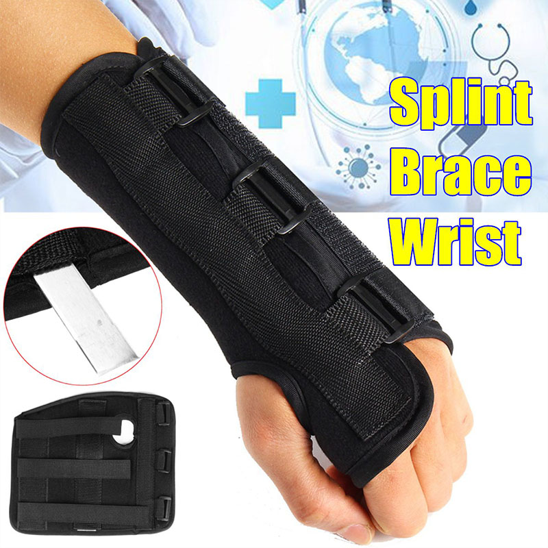 Carpal Tunnel Wrist Support Pads Brace Sprain Forearm Splint Strap
