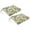 Carena Multi, variant on Jordan Manufacturing 17" x 19" Bettina Aqua Cream Floral Rectangular Outdoor Chair Pad Seat Cushion with Ties (2 Pack)
