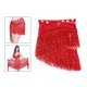 thumbnail image 4 of Bufanda de Cadera para Danza del Vientre Sunnimix Rojo, 4 of 8