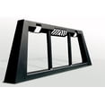 thumbnail image 1 of Fab Fours Headache Rack HR2012-1 Bar Style; Powder Coated; Black; Steel; Rear Brake Light Vent; Accepts Rigid Surface Mount 3 Inch Dually Lights, 1 of 5