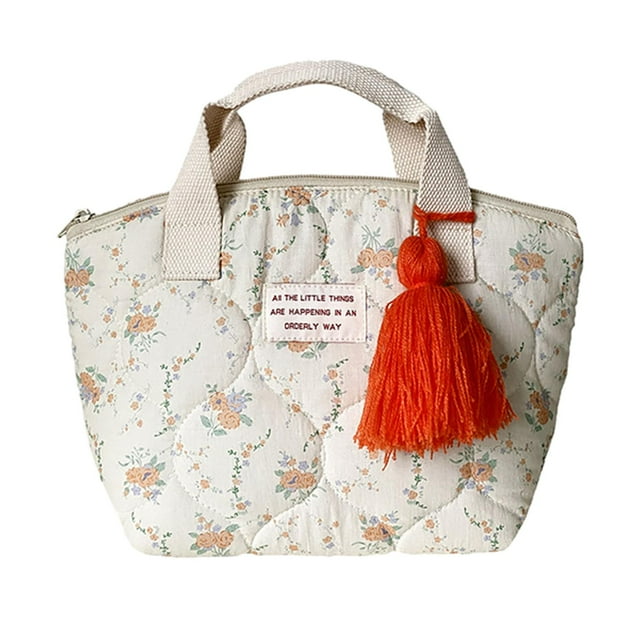 Lonchera para hombres y mujeres, lonchera multifuncional, fácil de llevar, lonchera, bolso de mano para acampar, viajar y oficina. Albaricoque