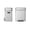 18L*2, variant on Stainless Steel Dual Compartment Trash Can - 36L (9.5 Gal) Step-Pedal Waste Bin with Rust-Proof Coating, Removable Odor-Control Buckets for Arabic Kitchen & Large Family Homes