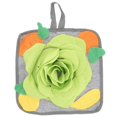 thumbnail image 5 of Rabbit Foraging Snuffle Mat with Hanging Rope for Slow Feeding, Polar Fleece Nose Work Pad for Anxiety Relief and Sensory Stimulation for Rabbits and, 5 of 5