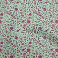 thumbnail image 1 of oneOone Cotton Poplin Mint Green Fabric Asian Suzani Sewing Craft Projects Fabric Prints By Yard 56 Inch Wide, 1 of 5